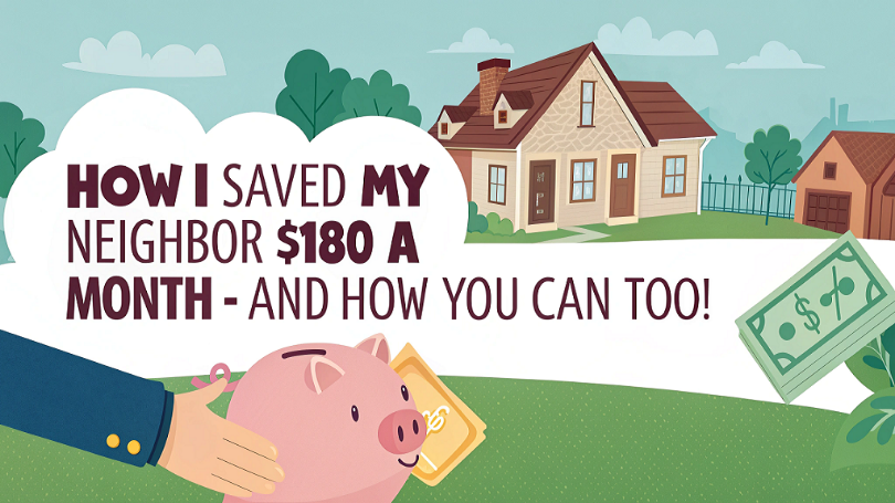 How I Saved My Neighbor $180 a Month - And How You Can Too!