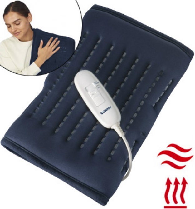 Picture 1 of ConairComfort 11.5" x 24" Massaging Heating Pad, Soothing Heat and Massage